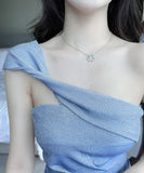 【blue&pink】ミニドレス キャバドレス セクシー キラキラ Party ワンショルダー XH2-DD4737