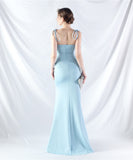 【6色】ロングドレス ナイトドレス ベアトップ 華奢感 スリート 宴会 演奏会 誕生日 XH2-YEY31902#