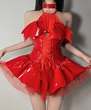 【コスプレ3点セット】2色 背露出 ハロウィンパーティー エロかわ デビル XH2-FSM096