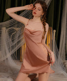 【2点セット】5色 セクシー パッド付き ルームウェア エロかわいい パジャマ レース 谷間魅せ XH8-GR3472