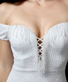 【7色】ロングドレス キラキラ パーティードレス オフショルダー お姫様 誕生日 演奏会 宴会 XH2-YEY16617#