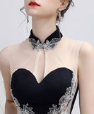 ロングドレス 宴会 二次会 パーティードレス 刺繡 レース ゴージャス XH2-HX148