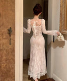 ロングドレス カワセクシー キャバドレス エレガント レース 気質 XH2-ZED886157DXH343A