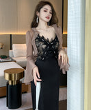 【手作り】ロングドレス 高品質 セクシー エレガント 気質 XH2-JY40096