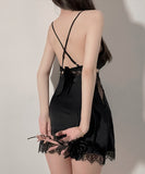 【2色】ルームウェア セクシー パジャマ レース 肌見せ 男心を誘う（ドレスのみ）XH8-MSL217