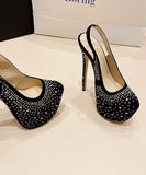 【2色】ハイヒール ピカピカ ダイヤモンド 美足効果 新作 セクシー　話題 XH5-XL-ZG-2018-128