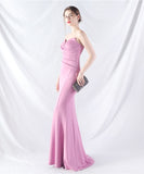 【8色】ロングドレス ナイトドレス ベアトップ セクシー 宴会 演奏会 誕生日 XH2-YEY31887#