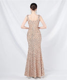 【7色】ロングドレス ナイトドレス スリート 華奢感 キラキラ 宴会 演奏会 誕生日 XH2-YEY31801#