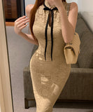 膝丈ドレス レース エレガント タイトドレス セクシー セレブ風 女子力 XH-XKD-D529-6369-Aug31