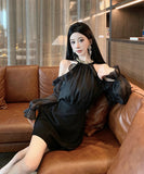 ミニドレス キャバドレス 気質 キラキラ エレガント おしゃれ Aライン 着痩せ XH2-DD7503