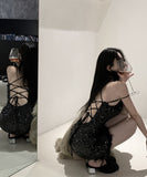 ミニドレス キャバドレス キラキラ party セクシー 背露出 ふわふわ キャバクラ XH2-ZED882181DXH437