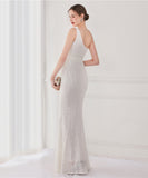 【8色】ロングドレス 高品質 キラキラ ナイトドレス 宴会 ワンショルダー 演奏会 XH2-YEY18891#