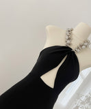 ミニドレス セクシー party ホルターネック 谷間見せ ナイトクラブ 宴会 XH2-MYK9935