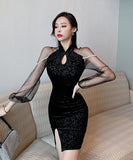 ミニドレス キャバドレス セクシー 真珠 ユニーク XH2-LQE9273H450T