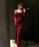 ロングドレス キラキラ キャバドレス ナイトクラブ パーティー セクシー 誕生日 パーティー XH2-CD4-530-91790650