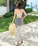 【3点セット】ビキニ 三角ビキニ レース セクシー 水着 モノキニ ホルターネック INS話題 ビーチ XH7-CF-YG574