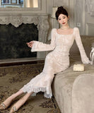 ロングドレス カワセクシー キャバドレス エレガント レース 気質 XH2-ZED886157DXH343A