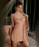 【3色】パジャマ エロかわいい 刺繡 ルームウェア 女子力 XH8-GR-J3336