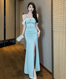 【3色】キャバドレス ロングドレス 宴会 パーティー 誕生日 セクシー 高級感 エレガント XH2-QS145