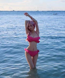 ビキニ セクシー 水着 モノキニ 背露出 温泉 蝶結び YH7-XYX2976