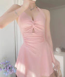 【4色】 水着 体型カバー モノキニ 新作 Aラインセクシー 韓国っぽ YH7-XYX2954