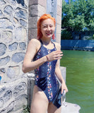 ビキニ 水着 モノキニ バックレス 体型カバー 花柄 セクシー SNS話題 ビーチ 海 旅行 XH7-YQ-HH6XB3THLL