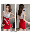 【2色】ミニドレス キャバドレス 新作 キラキラ 今年 パーティー MY2-MLS4088A