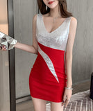 【2色】ミニドレス キャバドレス 新作 キラキラ 今年 パーティー MY2-MLS4088A
