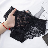 【17タイプ】黒 レース 刺繡 紐パン 下着 パンティ パンツ MY8-RS8883#
