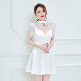 指名up 2色 レース 刺繍 ミニドレス キャバドレス えちえち MY2027-YM8432