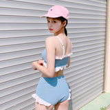 フリル 可愛い お洒落 水着 レディース 体型カバー MY7001