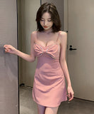 蝶結び キャバドレス ミニドレス オフショルダー 谷間魅せ 新作 セクシー LT2-YM8683