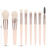 収納ケース付き 8本セット メイクブラシ セット 韓国 プロ用 メイク 持ち便利　MY9032