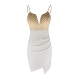 3色 セクシー 谷間魅せ 肌見せ 新作 キャバドレス ミニドレス MY2080