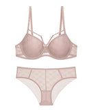 千鳥柄 上下セット  下着 セクシー レース ブラ ボリューム感 美乳 LT9-XQ845