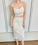 【上下２点セット】セクシー 高級感 レースドレス 披露宴 宴会 二次会XH2-JY4975