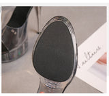 14.5cmスティレットローズサンダルYN5014