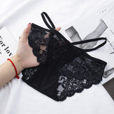 【17タイプ】黒 レース 刺繡 紐パン 下着 パンティ パンツ MY8-RS8883#