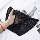 【17タイプ】黒 レース 刺繡 紐パン 下着 パンティ パンツ MY8-RS8883#