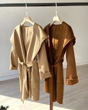 【3色】高品質 カシミヤ コート オーバーサイズ チェスターコート ウール 通勤 XH2-BQL18001