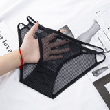 【17タイプ】黒 レース 刺繡 紐パン 下着 パンティ パンツ MY8-RS8883#