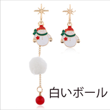 楽しいクリスマスツリーイヤリングYN3017