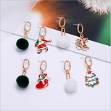 楽しいクリスマスツリーイヤリングYN3017