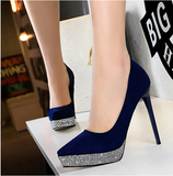 スパンコールスティレットプラットフォームハイヒールYN5006