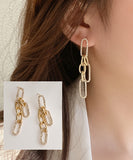 メタルチェーンタッセルロングピアス YN3030