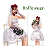 フラワーウェディングレッドローズスプレーダイドレス[4個セット] YN2071