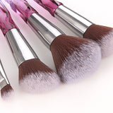 6色 10本セット 収納ケース付き ピカピカ かわいい メイクブラシ メイク MY9033