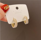 バロックパールイヤリング気質パーソナリティデザインC字型ZD3103