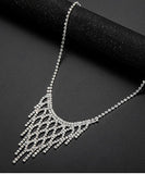 首飾り イヤリングセット ネクレス  ピアス ダイヤ キラキラ LT9- DBHBCA455-A