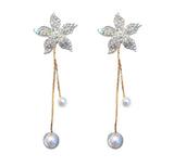 フラワーパール　ピアス　YN3026